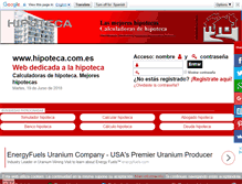 Tablet Screenshot of hipoteca.com.es